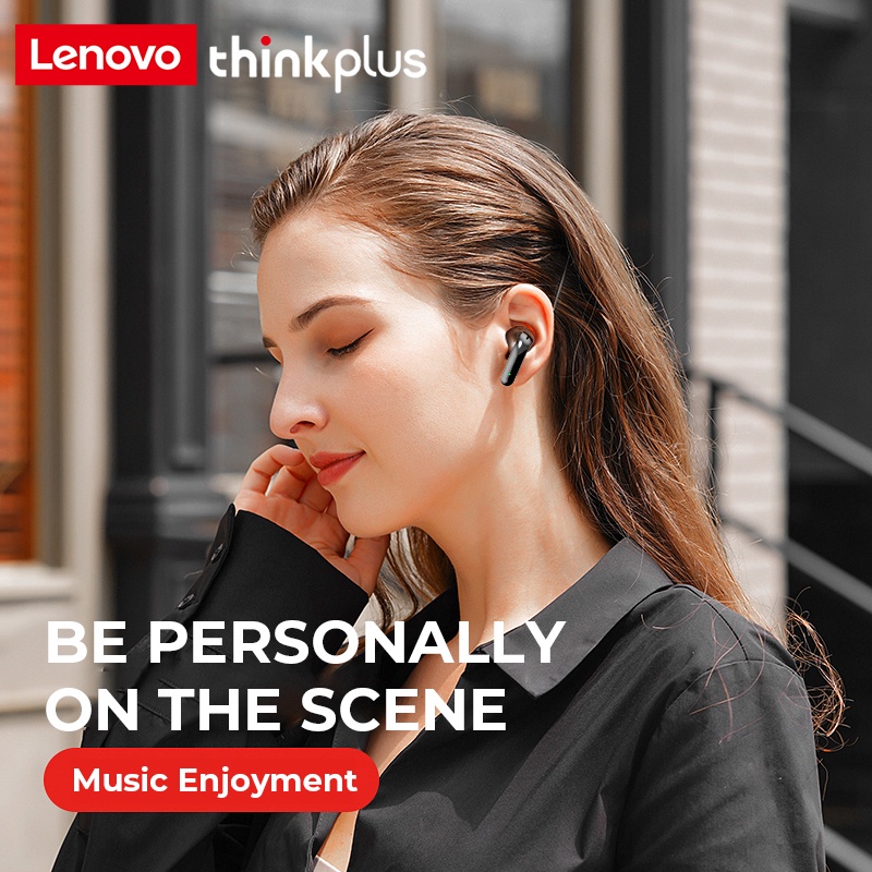 Lenovo X16 bluetooth 5.2 Tai nghe thể thao không dây mini 300mAh cao cấp