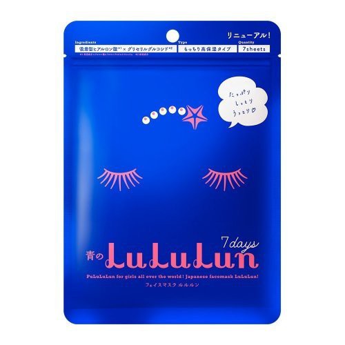 Mặt nạ Lululun 7 ngày màu xanh dưỡng ẩm cao