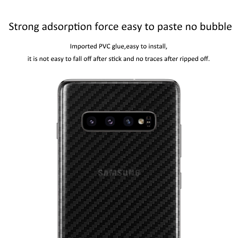 Miếng dán CARBON cho Samsung Galaxy S10 S9 S8 S7 S6 Edge Plus S10e Note 10 8 9