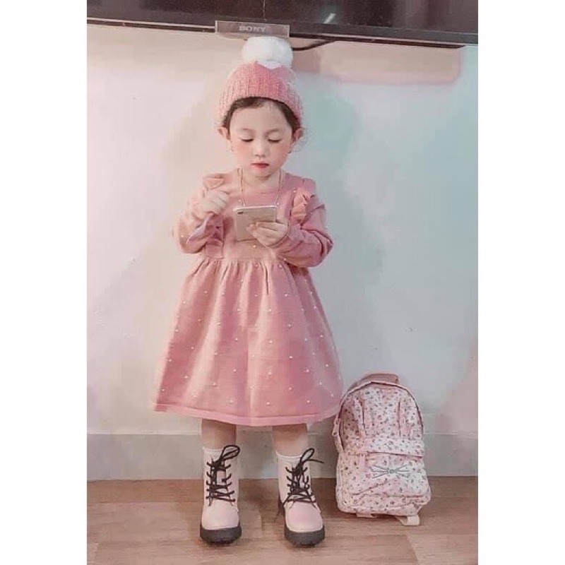 Váy len HM Auth bé gái hàng sẵn