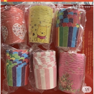 Nhiều mẫu) Cup giấy cứng làm cupcake sz lớn