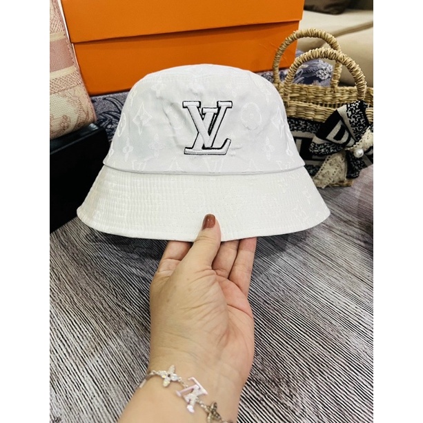 Nón vành cụp - mũ vải gấm thêu eo vì 2 lớp form chuẩn thời trang nữ