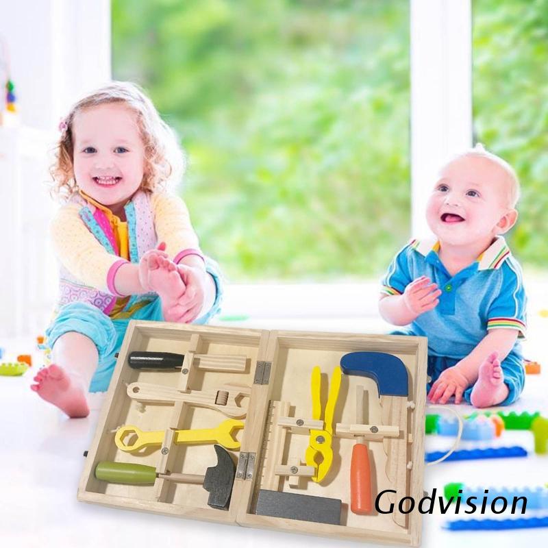 Bộ Đồ Chơi Dụng Cụ Sửa Chữa Bằng Gỗ Dành Cho Bé