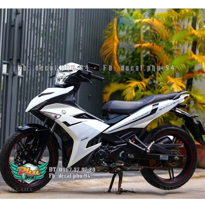 Tem rời Exciter 150 tem trắng đen 2016 (V)