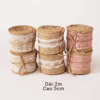 Cuộn vải ren trang trí- dài 2m x cao 5cm