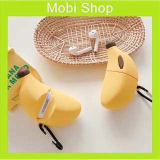 ốp Airpods vỏ Bao Airpods 1/2/PRO Quả chuối - Case Đựng Tai Nghe không dây i11, i12, i13