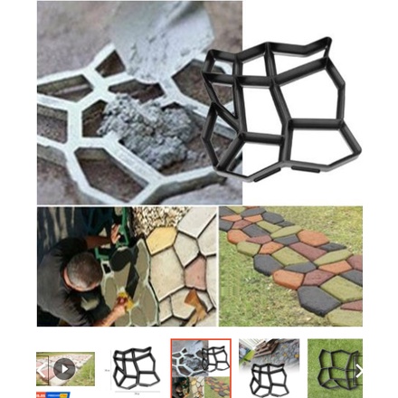 Khuôn Nhựa Đúc gạch Model: A, khuôn đúc giả đá Trang Trí Sân Vườn Model A Đường Kính 36cm