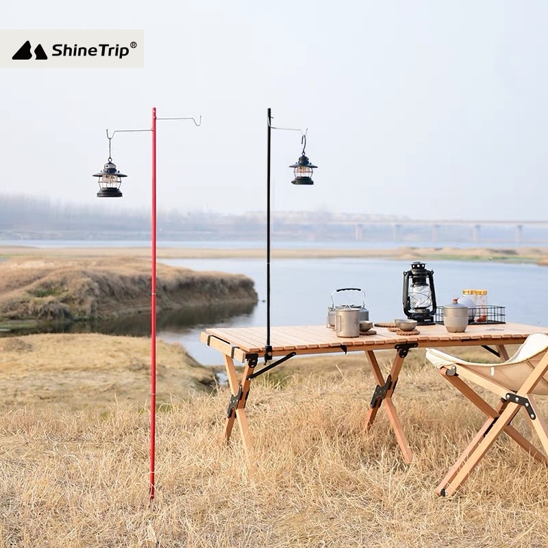 Chân Giá Đèn Cắm Trại Di Động Gấp Gọn Móc Đôi ShineTrip A341 Chính Hãng