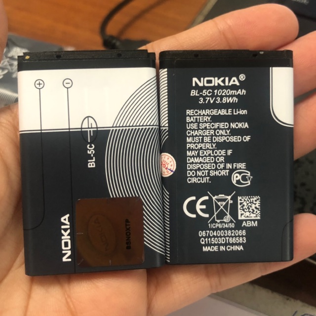 Pin Nokia Zin Máy 3 Gân mã 5C/4C, Zin máy bảo thành 6 tháng