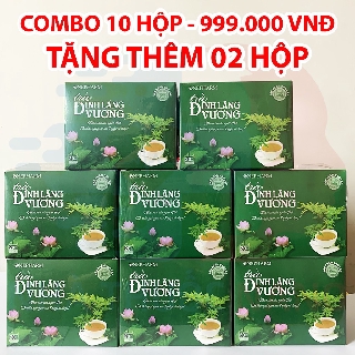 [TẶNG 2 TRÀ] Combo 10 Trà túi lọc Đinh Lăng Vương từ Đinh Lăng, Chè Vằng, Lạc Tiên, Lá Sen, Tâm Sen giúp hỗ trợ giấc ngủ