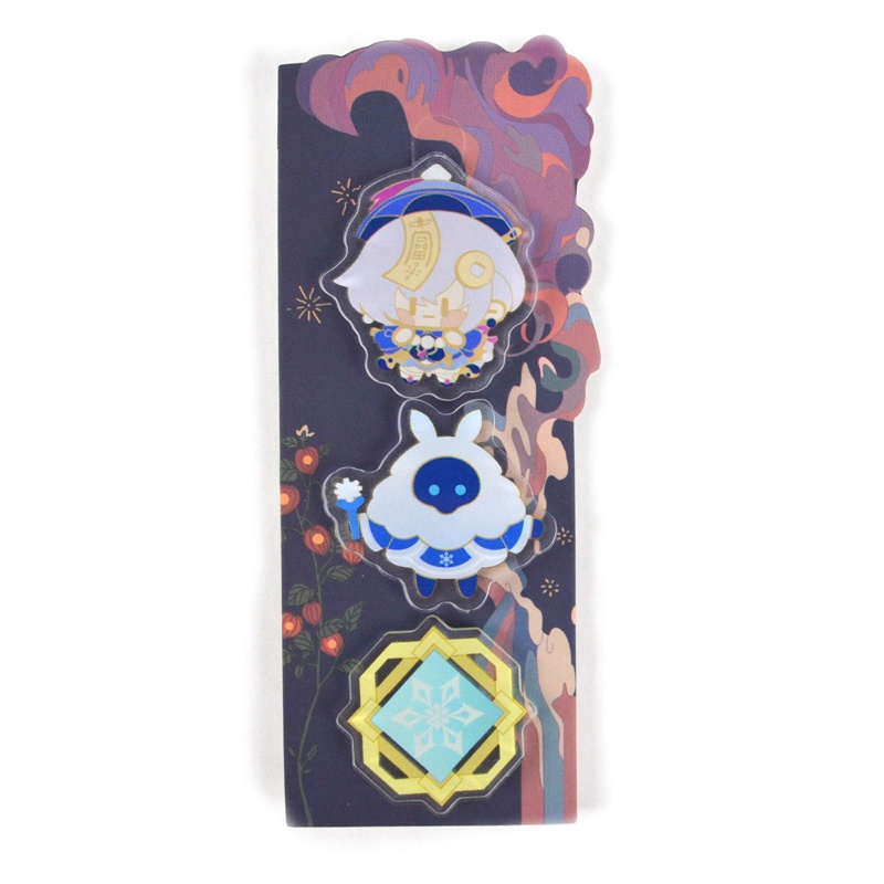 Ygt Bộ 3 Huy Hiệu Cài Áo Hình Anime Genshin Va Chạm # 1