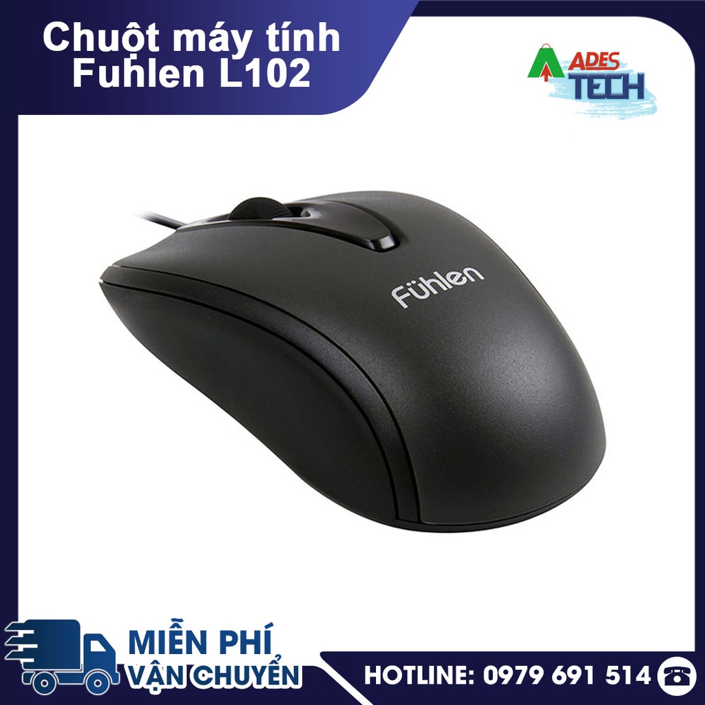 Chuột Máy Tính Có Dây Fuhlen L102 Kết nối USB | Chuột Văn Phòng Fuhlen Chính Hãng
