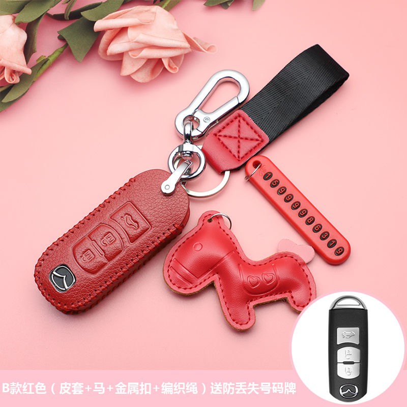 Vỏ da bọc chìa khóa xe ô tô cho Mazda 3/ CX5/ CX8