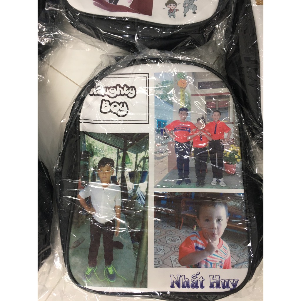 Balo in hình theo yêu cầu
