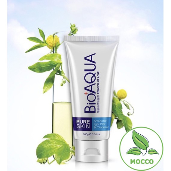 Sữa Rửa Mặt dành cho da Mụn Bioaqua Pure Skin Anti Acne Cleanser - RM09