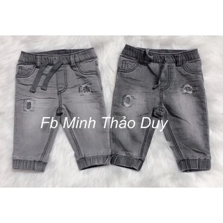Quần jeans xám khói vs xám nhạt dư xịn bé trai