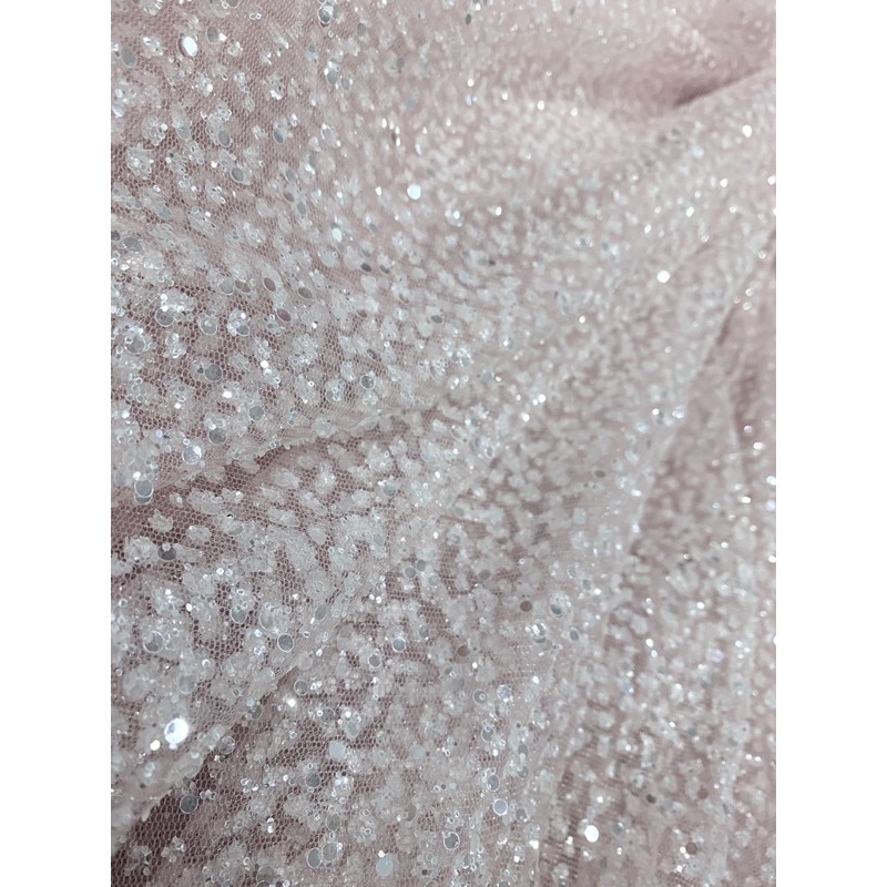 Vải lưới kim tuyến kim sa 513