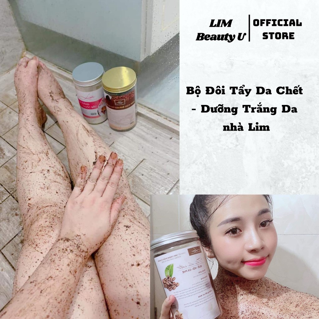 Tẩy Da Chết Tế Bào Chết Body Face Scrub LIM -Handmade- Giảm Mụn Lưng Mông Mờ Thâm Da Mịn Màng Sạch Sâu Giảm Mụn Li Ti