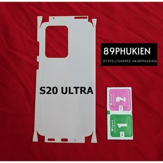 Miếng film dán PPF loại xịn phủ full 99% Galaxy S20 Ultra