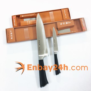 Bộ 2 Dao Bếp trưởng và trái cây Super Chef Tiêu chuẩn của NHẬT BẢN (cán ABS, chất thép không gỉ) Dao-TX