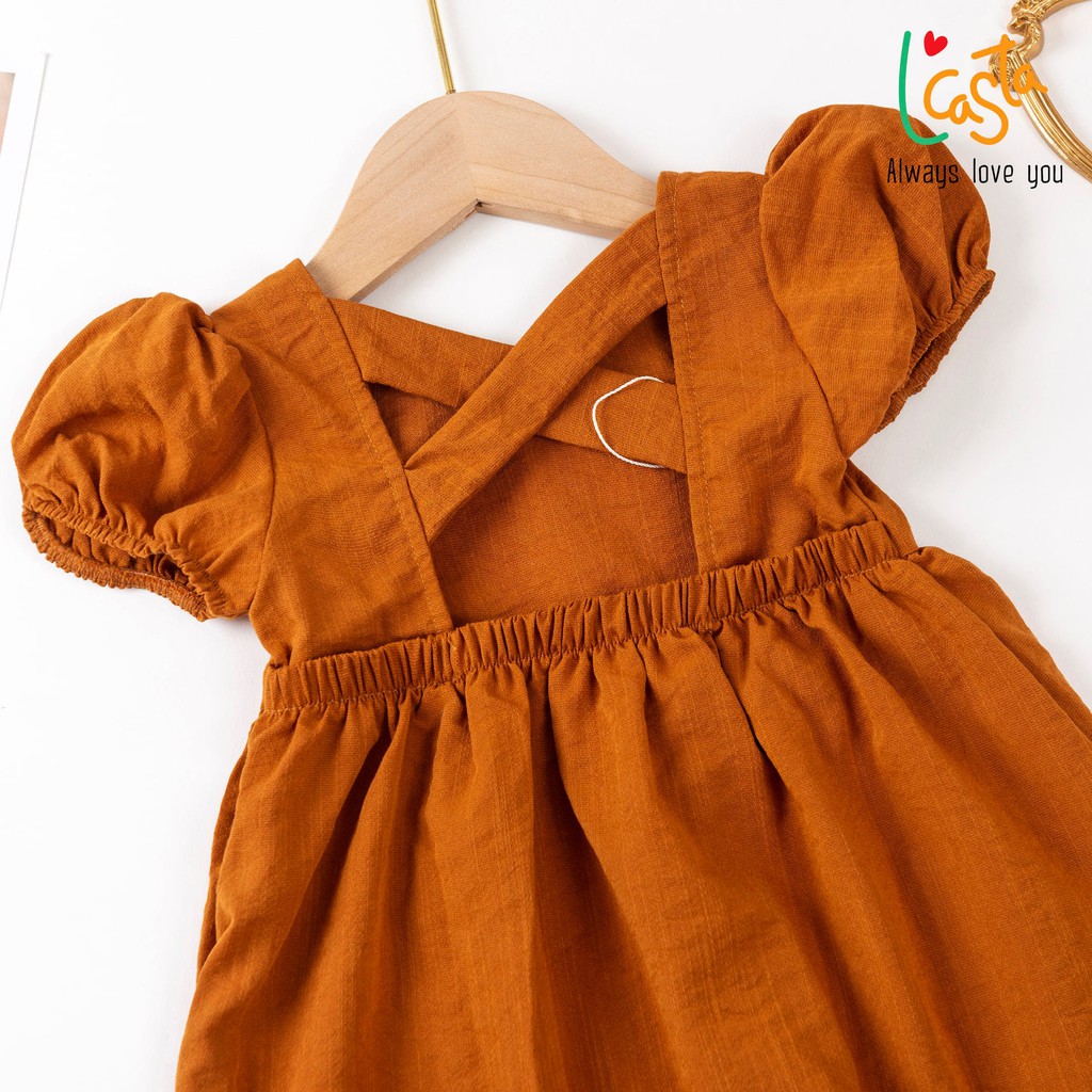 Đầm bé gái thiết kế baby doll cổ sen cx từ 1 đến 5 tuổi L'Casta V5