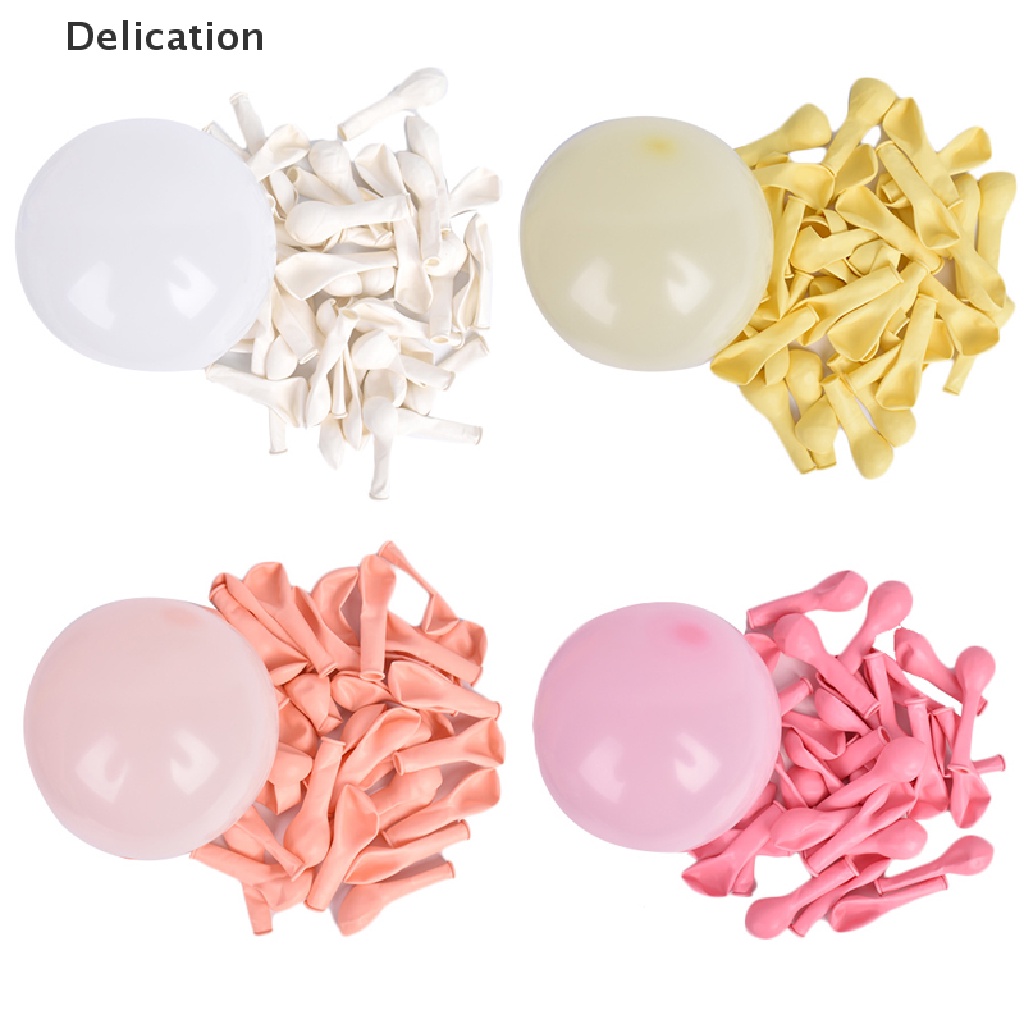 Set 50 Bong Bóng Latex Màu Sắc Kẹo Ngọt Xinh Xắn Dùng Trang Trí Tiệc Sinh Nhật