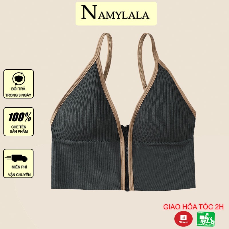 Áo Bra Tập Gym, Yoga NAMYLALA Khóa Trước Đệm Nâng Ngực Form Chuẩn  AGY09