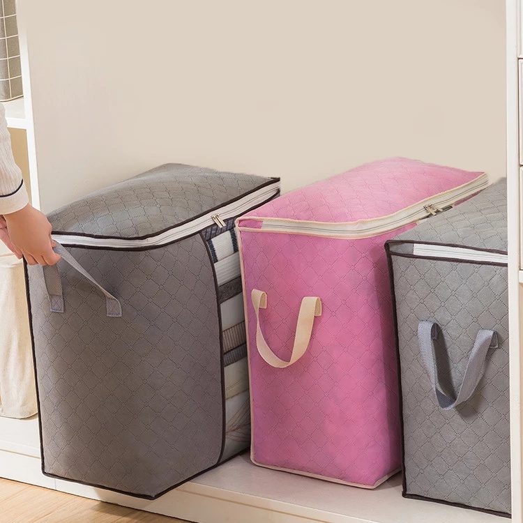 Túi đựng chăn gối quần áo bằng vải oxford chống thấm nước gấp gọn dùng tại nhà