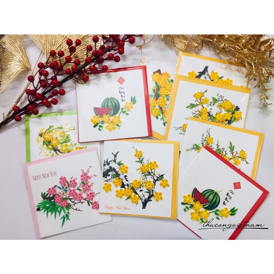 Thiệp Quilling năm mới