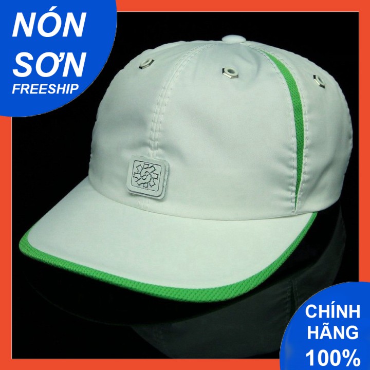 Mũ Lưỡi Trai Nón Sơn Vải Dù Trắng Viền Xanh Dương Logo Vuông Chính Hãng Hàng Chuẩn Tem 7 Màu Thời Trang Cao Cấp Mớ