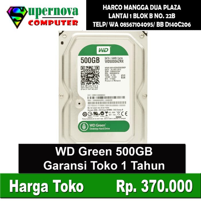 Ổ Cứng Bên Trong 500gb Sata Wd 1 | BigBuy360 - bigbuy360.vn
