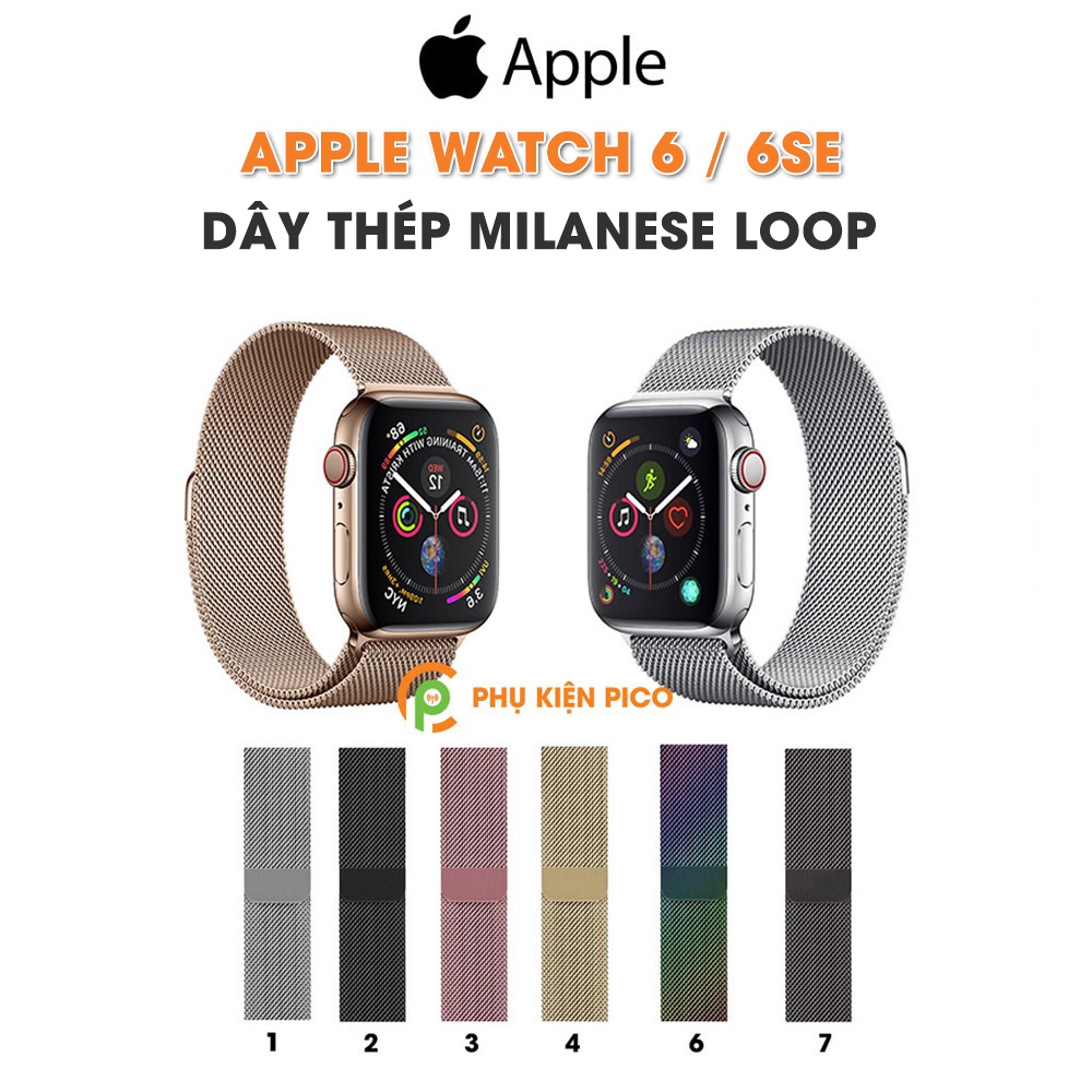 Dây Apple Watch Series 6 / Apple Watch SE 40/44 mm thép không gỉ có khóa nam châm - Dây Milanese Loop Apple Watch