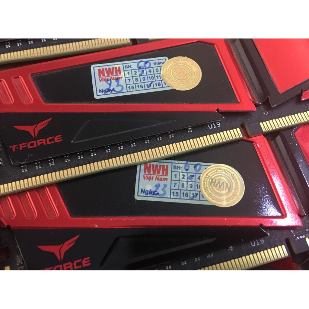 Ram 4G DDR4/2400 Team tản thép đỏ chóe còn bảo hành 03/2022 | WebRaoVat - webraovat.net.vn