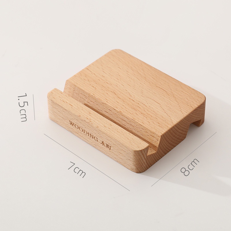 Giá Đỡ Điện Thoại / Máy Tính Bảng Bằng Gỗ Óc Chó Màu Đen Thiết Kế Độc Đáo Để Bàn Trang Trí