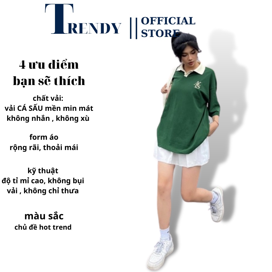 Áo Polo Thun Nam Nữ Form Rộng Unisex Oversize Locabrand Chất Cá Sấu Áo Phông Giá Rẻ 1K Màu Xanh Kem