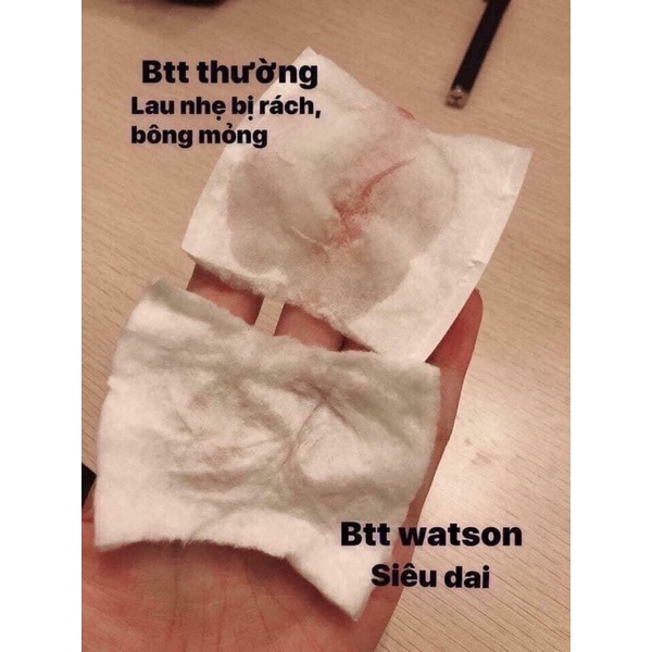 Bông tẩy trang Watsons 210 miếng Thái Lan cotton pads