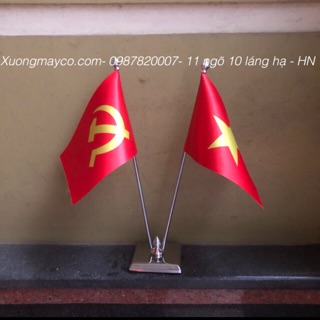 Cờ Để Bàn Việt Nam-Đảng Đế Inox