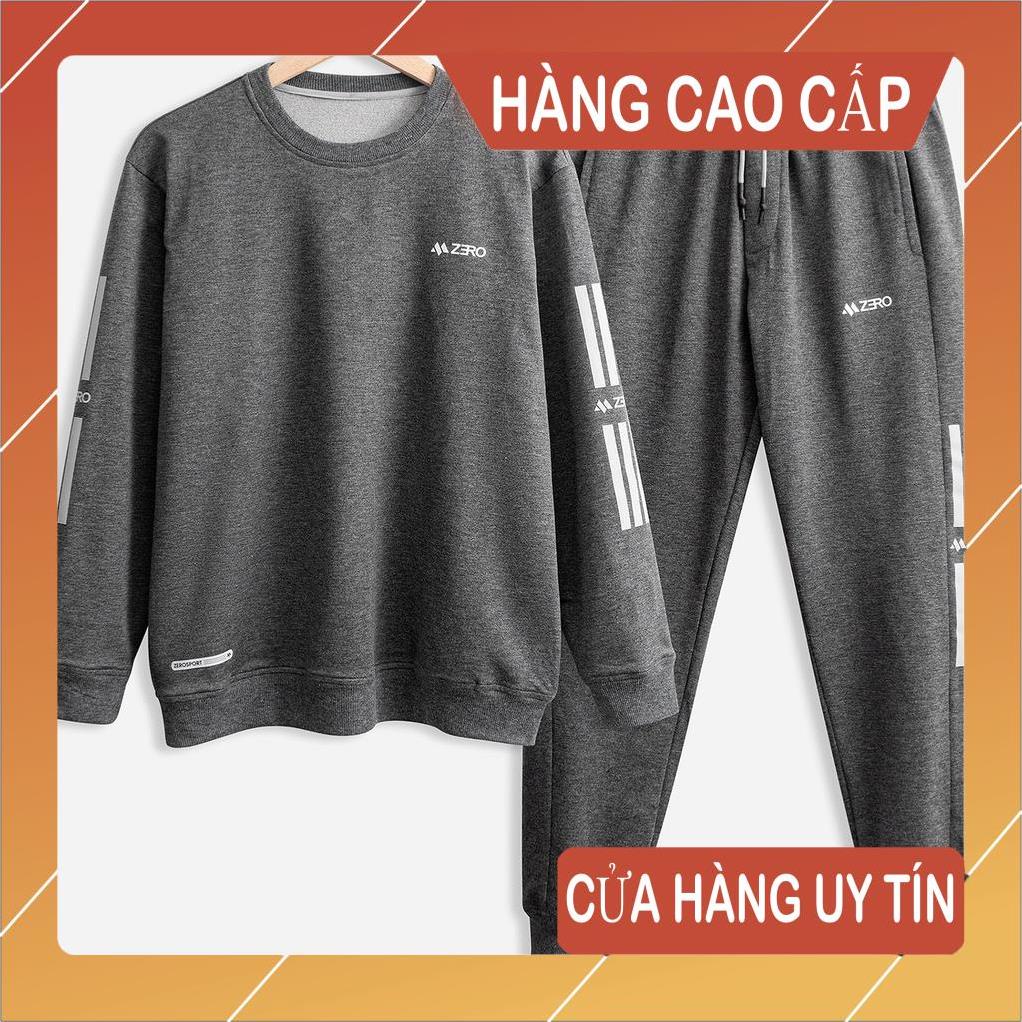 Bộ Thể Thao Nam Chất Nỉ Co Giãn Thời Trang Cao Cấp ZERO