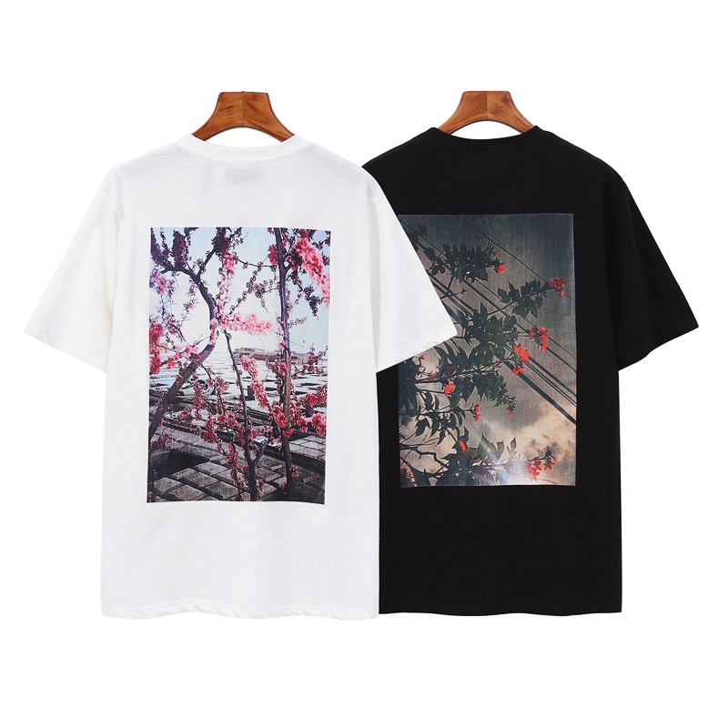 FEAR OF GOD ESSENTIALS Seventh Season Double Line Flower Tide Loose FOG High Street Short Sleeve T-shirt
