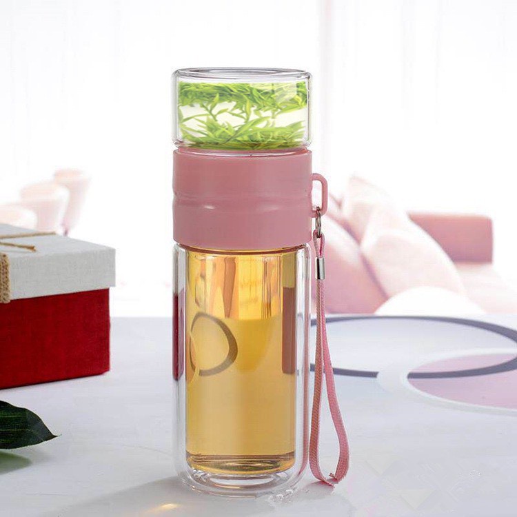 Bình Lọc Trà Thuỷ Tinh - Có Lõi Lọc Trà - Dung Tích 350ml