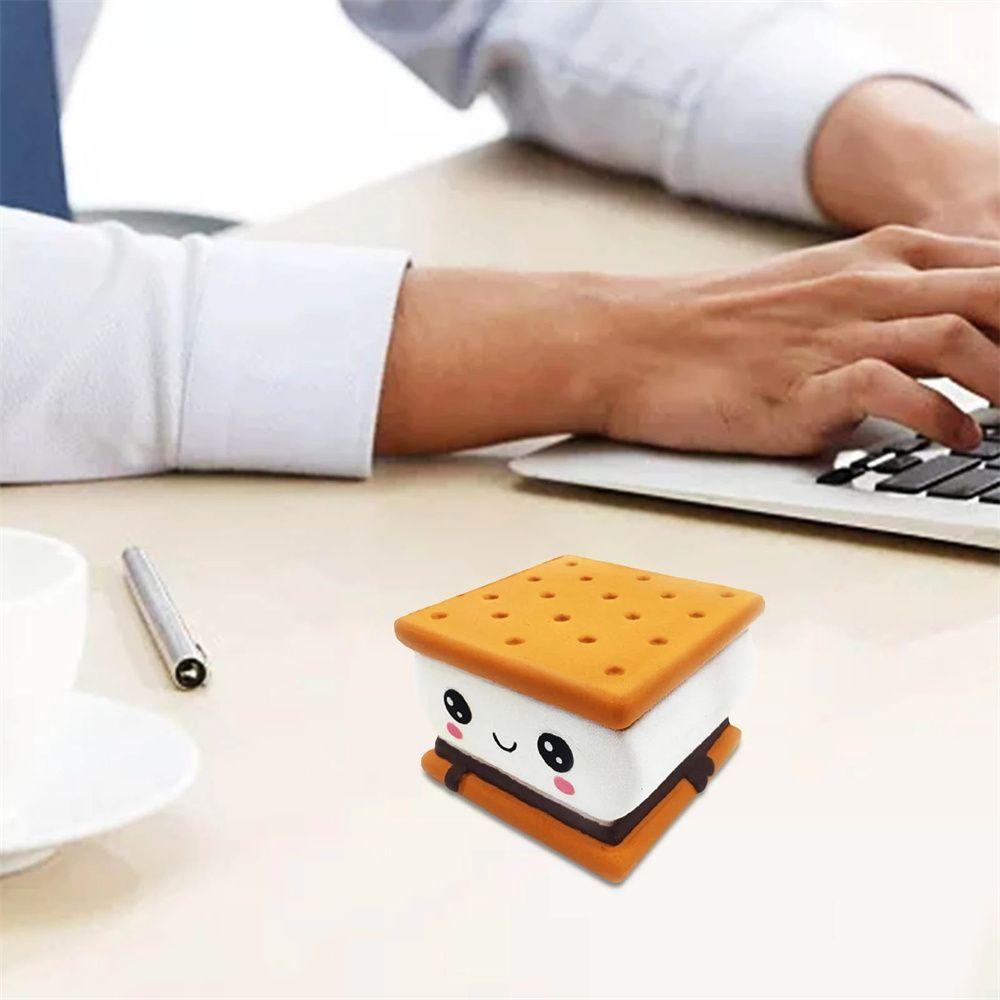 1 Đồ Chơi Bóp Hình Bánh Quy Nhiều Màu Giúp Giải Tỏa Căng Thẳng