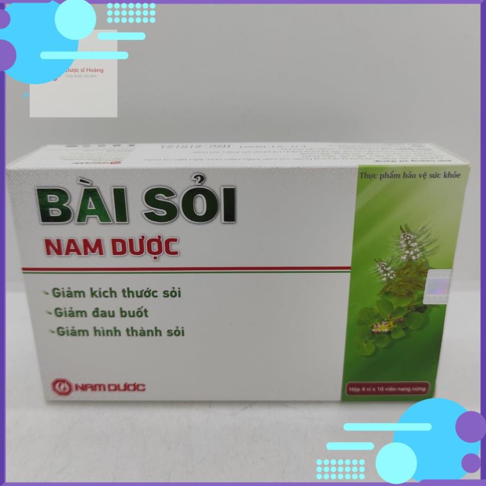 Bài Sỏi Nam Dược - Giảm kích thước sỏi, giảm đau buốt, giảm hình thành sỏi