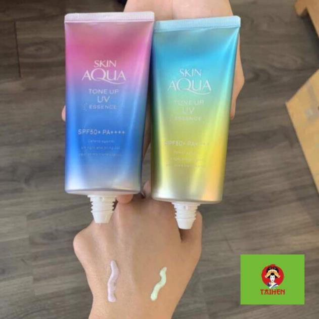 KEM CHỐNG NẮNG SKIN AQUA XANH CHO DA MỤN, DA NHẠY CẢM