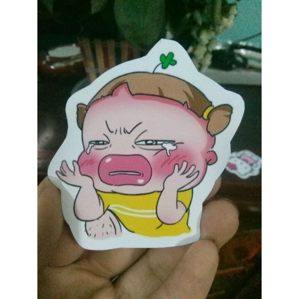 10 sticker dán, hình dán quỳnh aka 15k