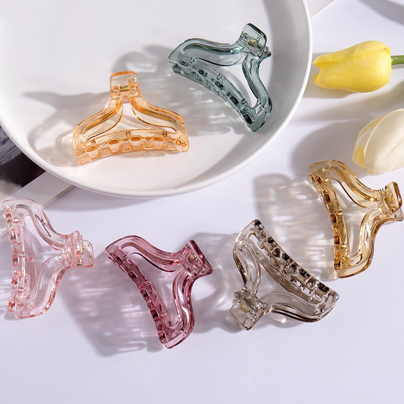 [Mã FAMARAL1 giảm 10K đơn 50K]Kẹp tóc trong suốt size nhỏ 7cm K122