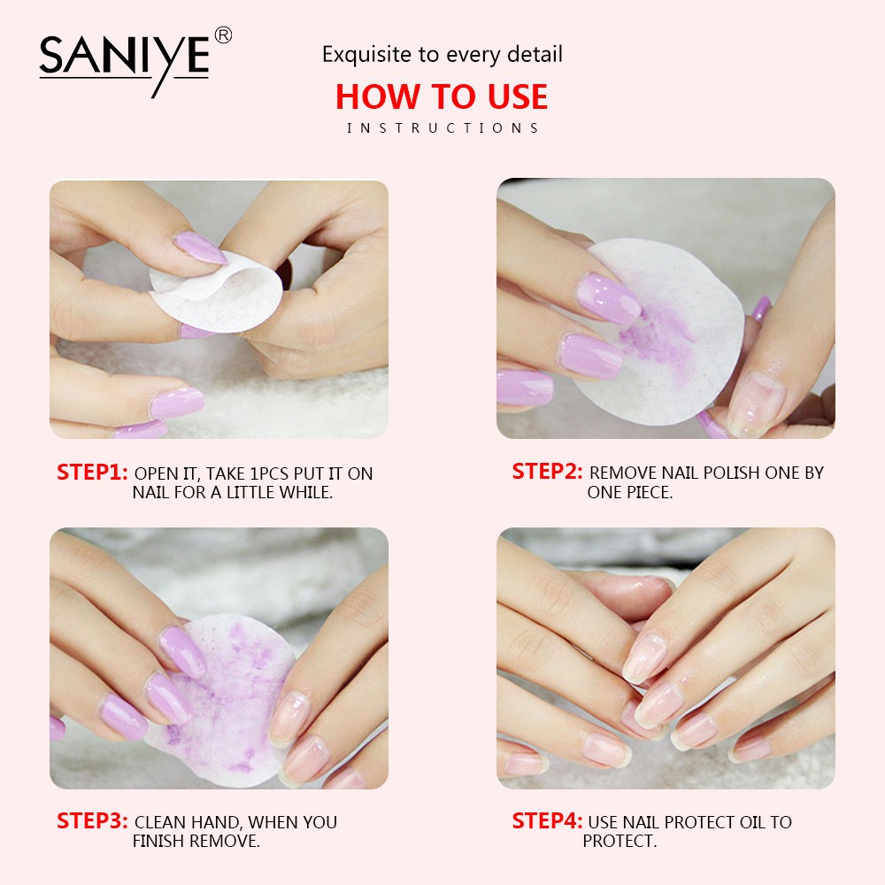 Nail Polish Remover Box Nail Remover Towel Q109