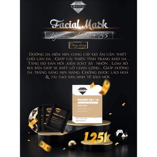 MẶT NẠ GIẤY DƯỠNG ẨM PHỤC HỒI DA CRYSTAL