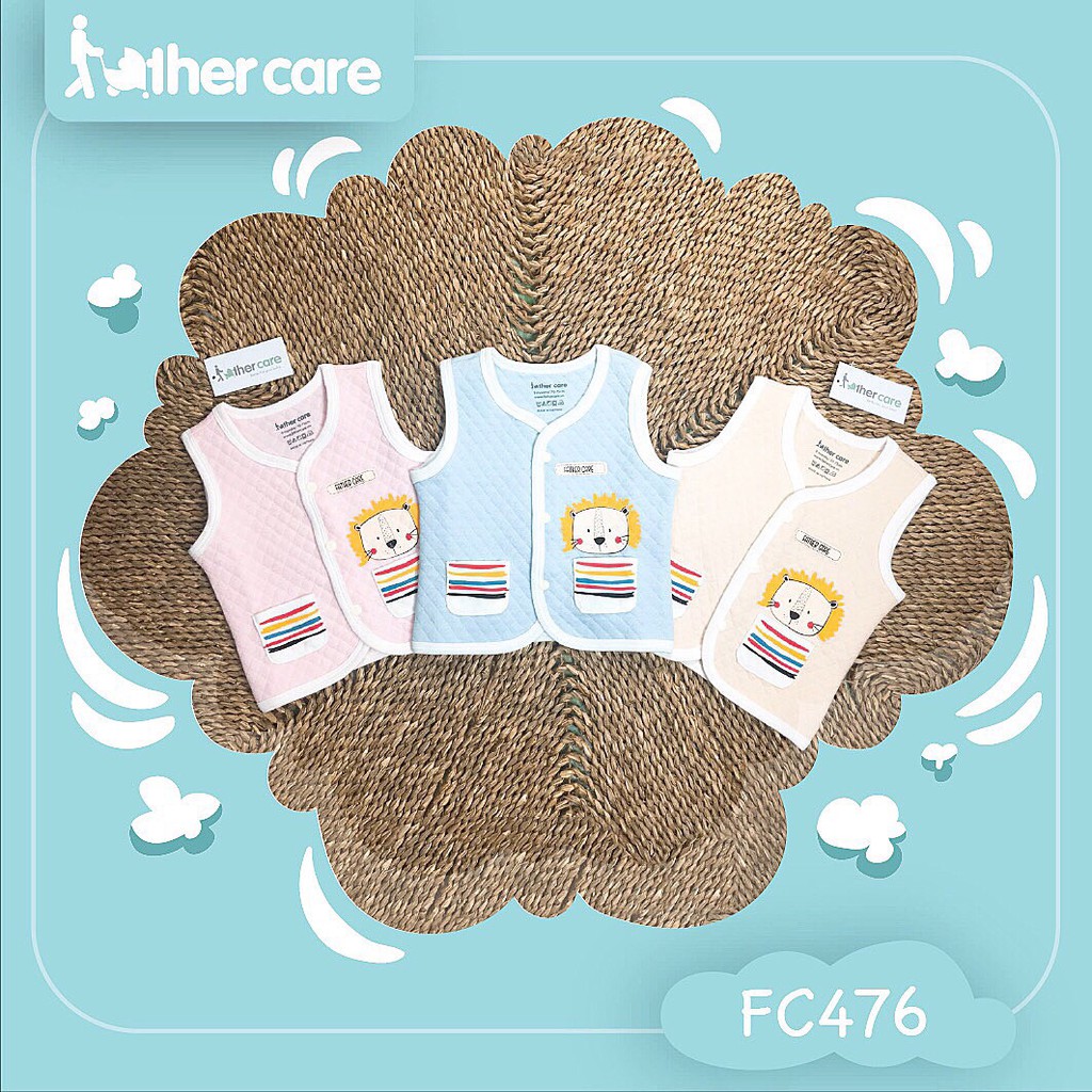 [Mã LT50 giảm 50k đơn 250k] Áo Ghi lê FatherCare Trẻ em trần bông - In hình FC476/FC477