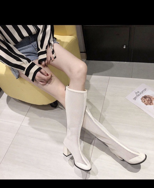 Bốt lưới gót 5cm và 7cm [ VIDEO ẢNH THẬT]sẵn đen 39 | BigBuy360 - bigbuy360.vn