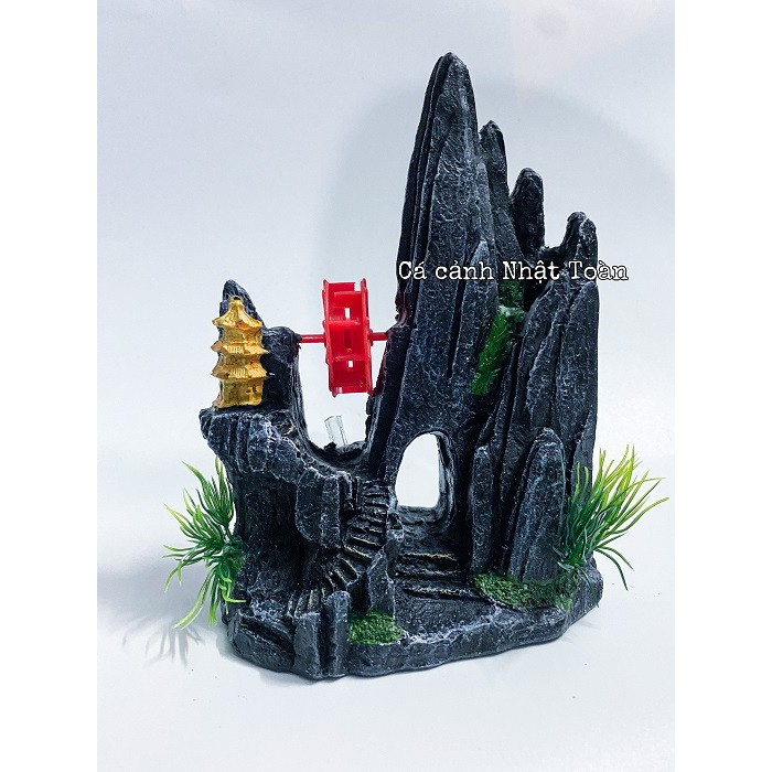 TIỂU CẢNH TRANG TRÍ HỒ CÁ NON BỘ 14x7x19cm